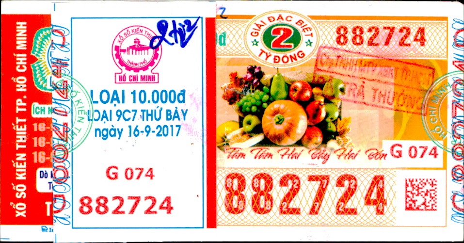 Thông tin trúng thưởng tháng 9 - xổ số TP.HCM