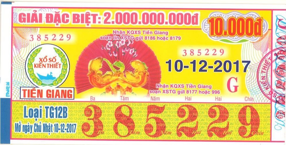 Công ty xổ số kiến thiết  tỉnh Bến Tre: Công bố thông tin trúng thưởng