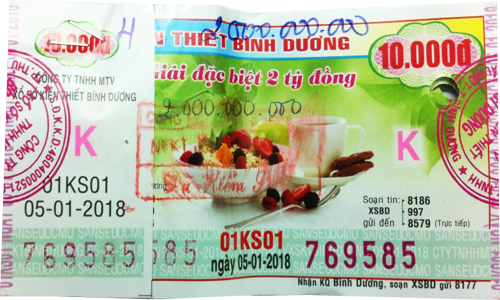 Công ty xổ số kiến thiết tỉnh Bình Dương: Công bố thông tin trúng thưởng