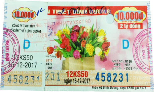 Công ty Xổ số kiến thiết tỉnh Bình Dương: Công bố thông tin trả thưởng