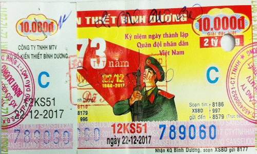 Công ty xổ số kiến thiết Bình Dương: Công bố thông tin trúng