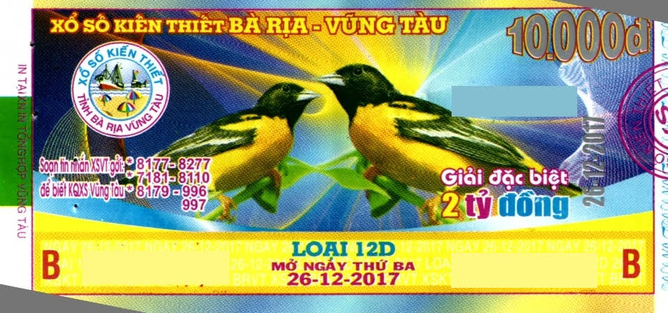 Công ty Xổ số kiến thiết tỉnh Bà Rịa - Vũng Tàu: Công bố thông tin trả thưởng