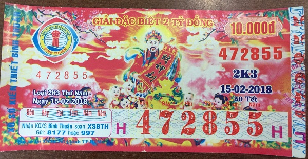 Công ty xổ số tỉnh Bình Thuận: Công bố thông tin trúng thưởng
