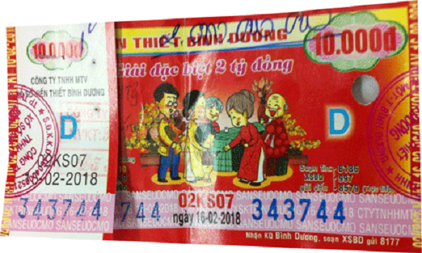 Công ty TNHH MTV xổ số kiến thiết Bình Dương: Công bố thông tin trả thưởng