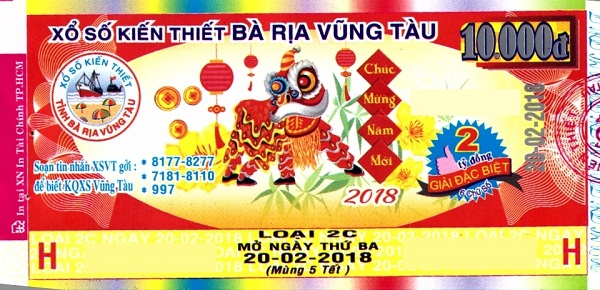 Công ty Xổ số kiến thiết tỉnh Bà Rịa - Vũng Tàu: Công bố thông tin trả thưởng