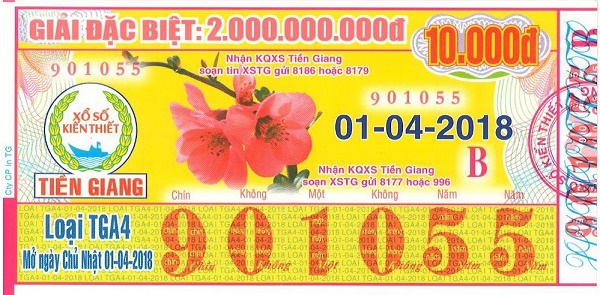 Công ty TNHH MTV xổ số kiến thiết Tiền Giang: Công bố thông tin trúng thưởng