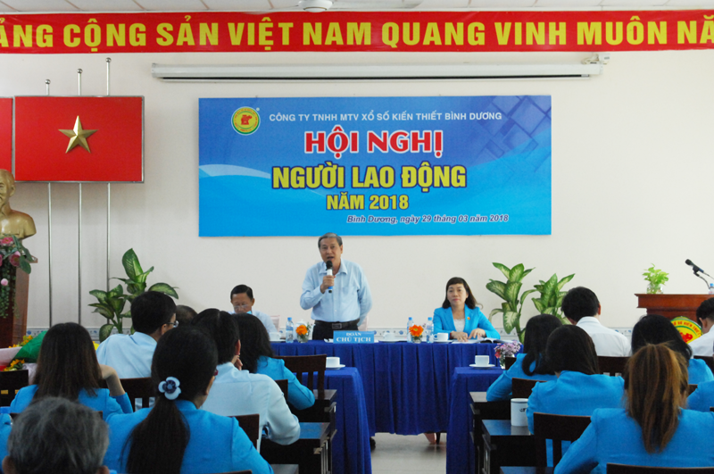 Công ty TNHH MTV Xổ số Kiến thiết Bình Dương tổ chức thành công Hội nghị Người lao động 2018