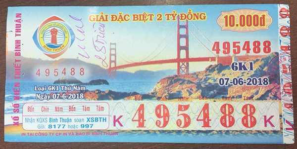 Công ty xổ số kiến thiết Bình Thuận: Công bố thông tin trúng thưởng