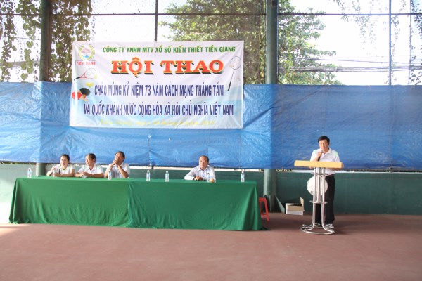 Công ty XSKT Tiền Giang: Tổ chức Hội thao chào mừng Quốc khánh