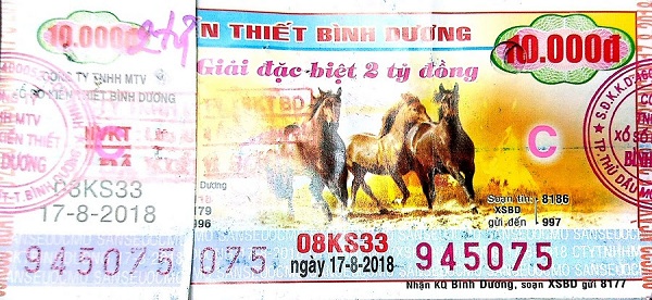 Công ty TNHH MTV Xổ số kiến thiết Bình Dương: Công bố thông tin trúng thưởng