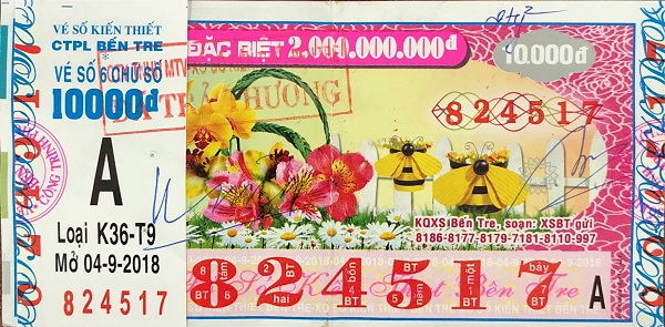 Công ty TNHH MTV Xổ số kiến thiết Bến Tre: Công bố thông tin trả thưởng