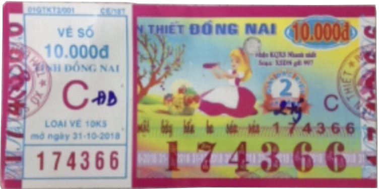 Công ty Xổ số Kiến thiết Đồng Nai: Công bố thông tin trúng thưởng - Kỳ vé 10K5