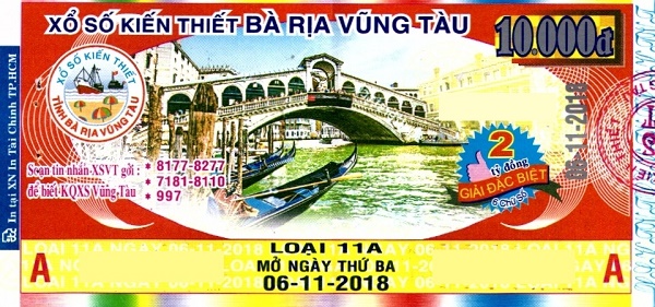 Công ty Xổ số kiến thiết tỉnh Bà Rịa - Vũng Tàu: Công bố thông tin trả thưởng