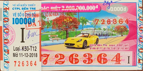 Công ty Xổ số kiến thiết tỉnh Bến Tre: Công bố thông tin trả thưởng