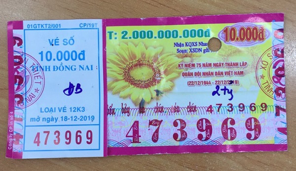 Công ty Xổ số Kiến thiết tỉnh Đồng Nai: Công bố thông tin trả thưởng, kỳ vé 12K3