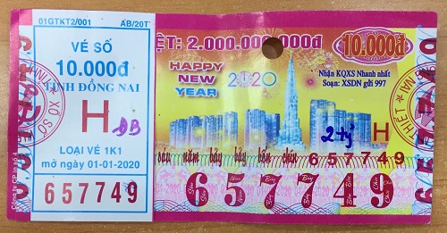 Công ty Xổ số Kiến thiết tỉnh Đồng Nai: Công bố thông tin trả thưởng, kỳ vé 1K1