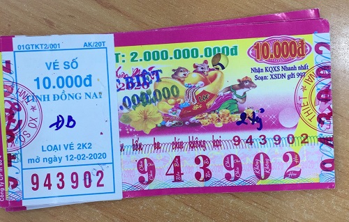 Công ty Xổ số Kiến thiết tỉnh Đồng Nai: Công bố thông tin trả thưởng, kỳ vé 2K2