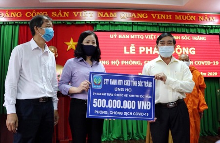 Sóc Trăng chi 3,2 tỉ đồng ủng hộ người bán vé số, phòng chống dịch COVID-19