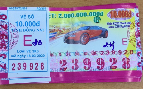 Công ty Xổ số Kiến thiết tỉnh Đồng Nai: Công bố thông tin trả thưởng kỳ vé 3K3