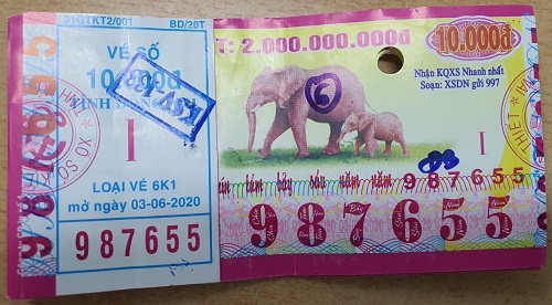 Công ty Xổ số Kiến thiết tỉnh Đồng Nai: Công bố thông tin trả thưởng kỳ vé 6K1