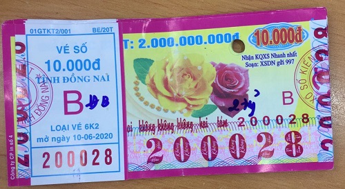 Công ty Xổ số Kiến thiết tỉnh Đồng Nai: Công bố thông tin trả thưởng kỳ vé 6K2