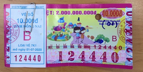 Công ty Xổ số Kiến thiết tỉnh Đồng Nai: Công bố thông tin trả thưởng kỳ vé 7K1