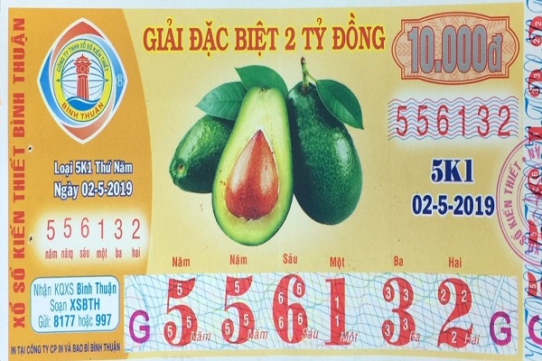 Công ty Xổ số Kiến thiết tỉnh Bình Thuận: Công bố thông tin trả thưởng kỳ vé 4K3