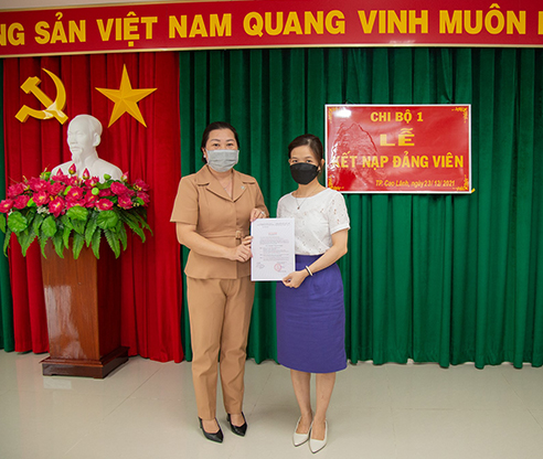 Công ty  TNHH MTV Xổ số kiến thiết Đồng Tháp:  Kết nạp đảng viên mới