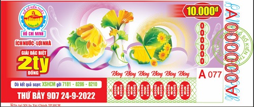 Công ty TNHH MTV XSKT TP Hồ Chí Minh: thông tin khách hàng trúng thưởng kỳ vé 9D7, ngày 24/09/2022