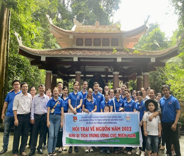Công ty TNHH MTV  Xổ số kiến thiết và DVTH Đồng Nai: Chi Đoàn Thanh niên Công ty tổ chức hoạt động về nguồn tại Khu di tích Trung ương cục miền Nam