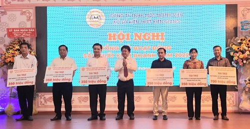 Công ty TNHH MTV Xổ số kiến thiết Kiên Giang: Tổ chức Hội nghị tổng kết hoạt động sản xuất kinh doanh năm 2022