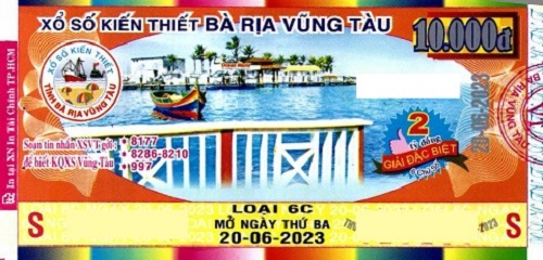 Công ty Xổ số kiến thiết tỉnh BR - VT công bố thông tin trả thưởng đến ngày 16/06/2023