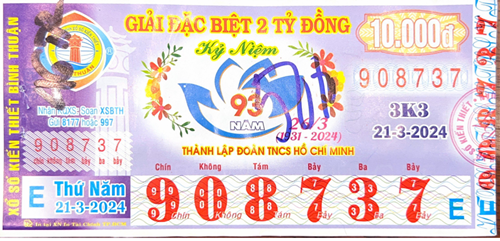CÔNG BỐ THÔNG TIN KQXSKT BÌNH THUẬN 21.03.2024